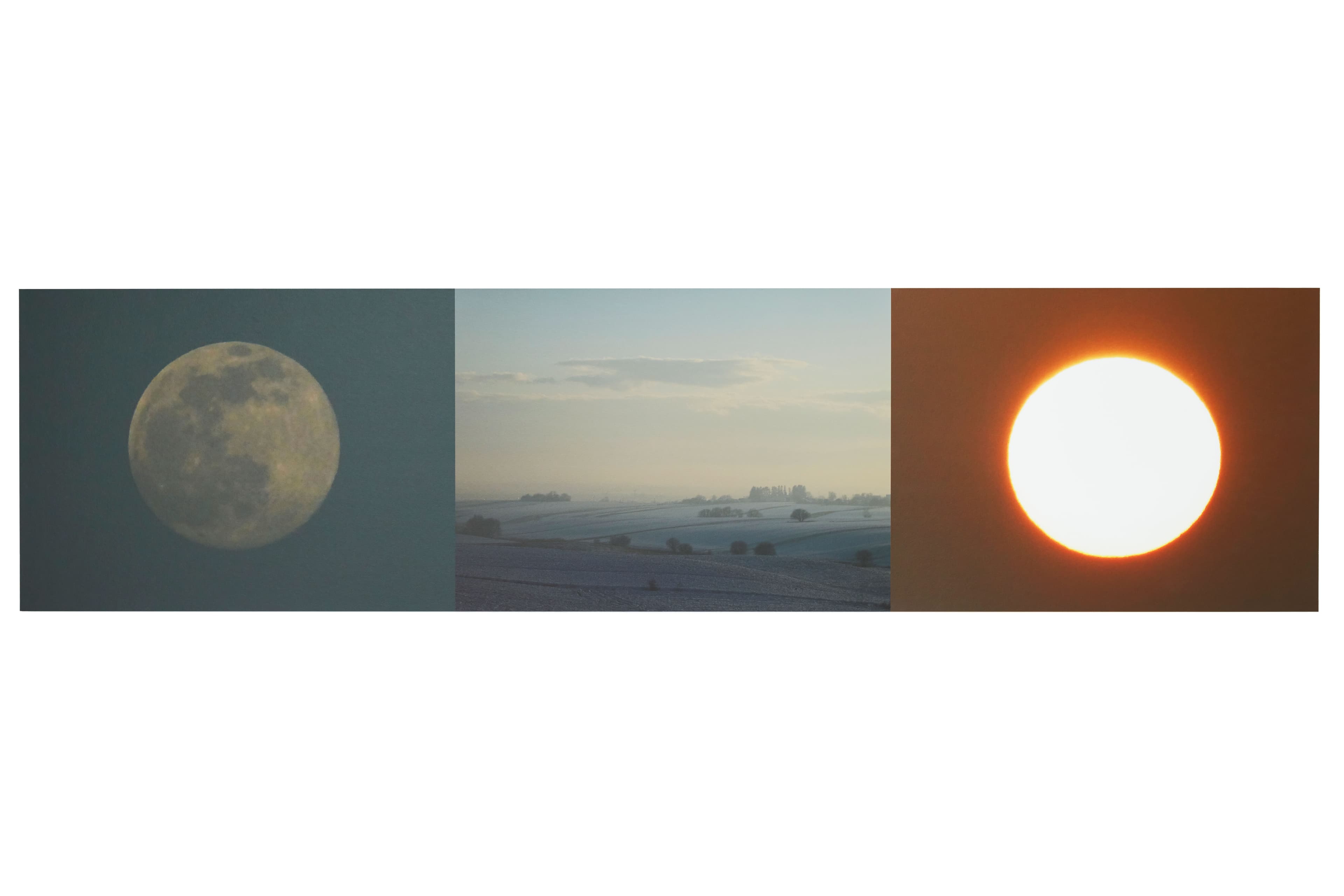 From the center 3 2022, inkjet print on Hahnemühle Photo Rag Satin mounted on dibond, 200 x 46 + by Matei Dumitriu