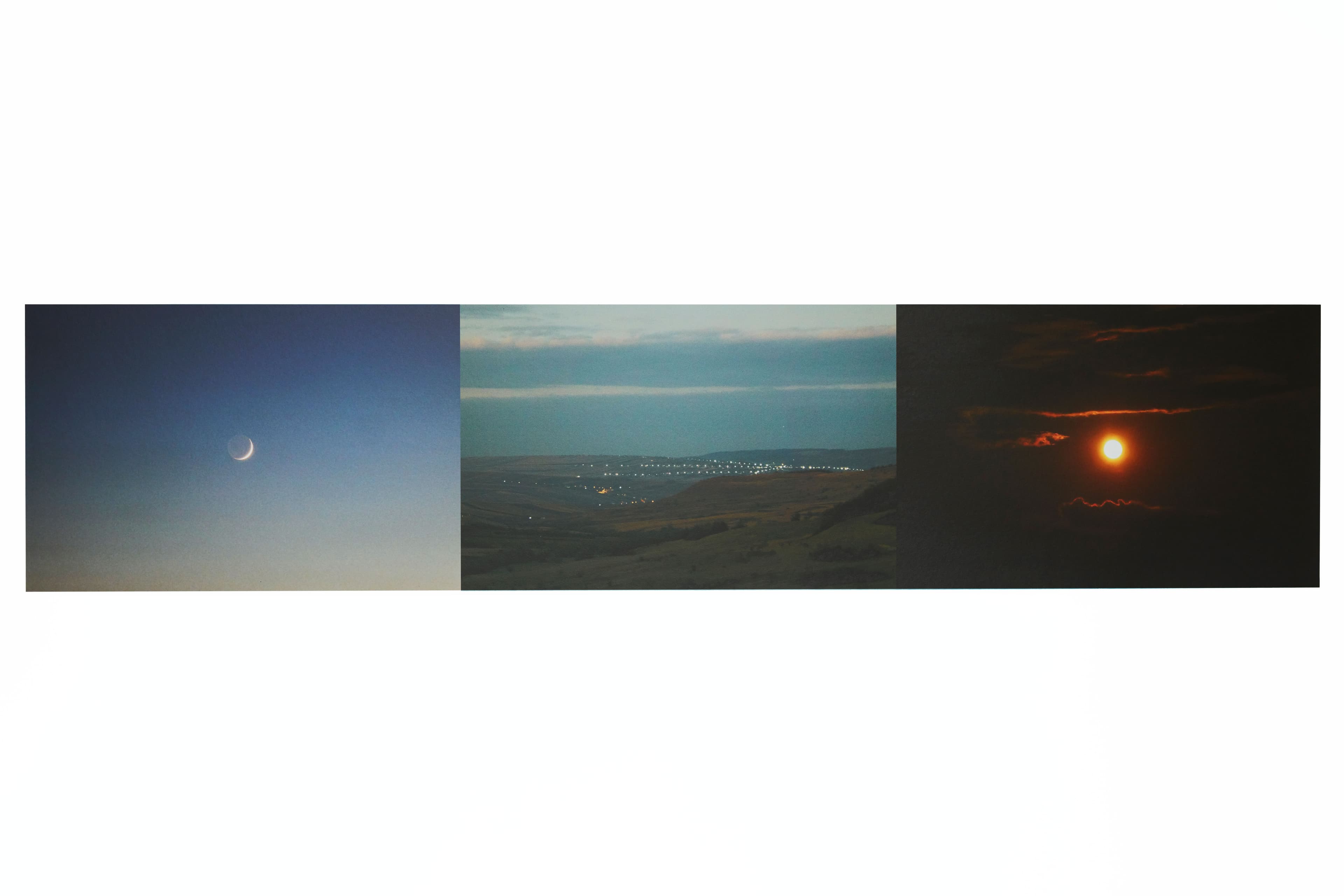 From the center 1 2022, inkjet print on Hahnemühle Photo Rag Satin mounted on dibond, 200 x 44 + by Matei Dumitriu