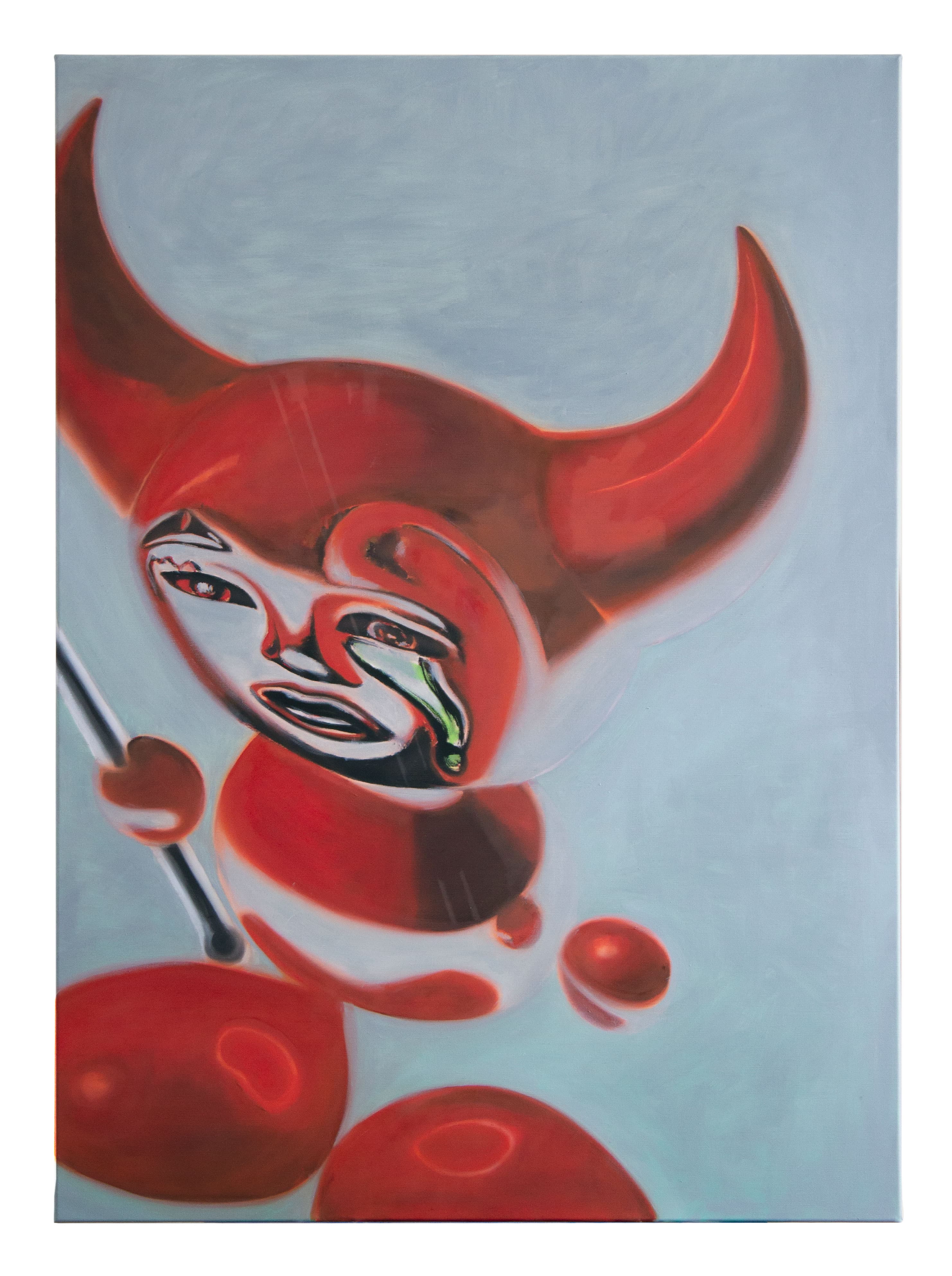 Trinket 2023, oil on canvas, 125 x 90 cm by Matei Dumitriu