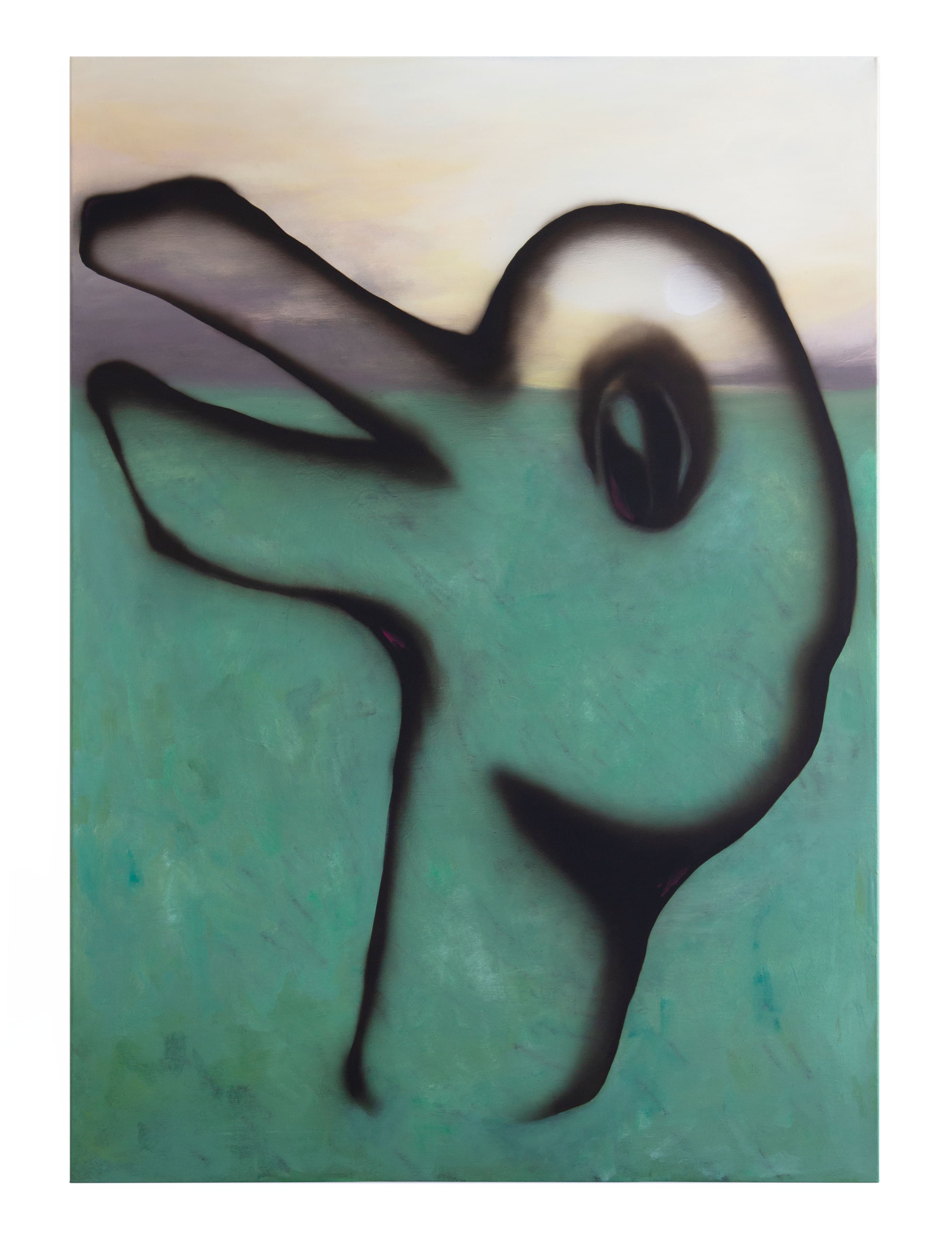 Famous ambiguous image 2023, oil on canvas, 140 x 100 cm by Matei Dumitriu