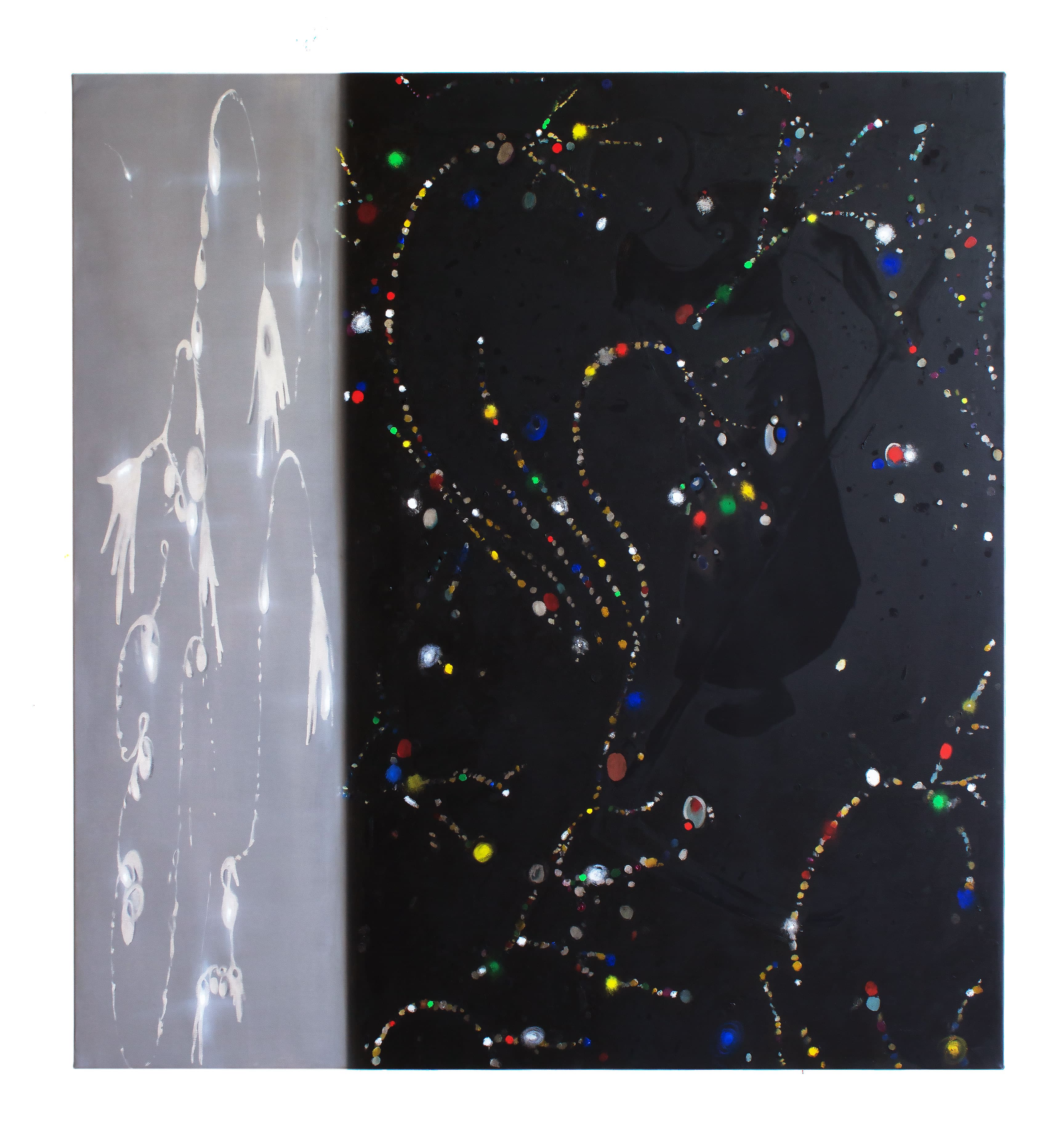 Painting for commercials (Angel C) 2025, oil on canvas, 140 x 125 cm by Matei Dumitriu
