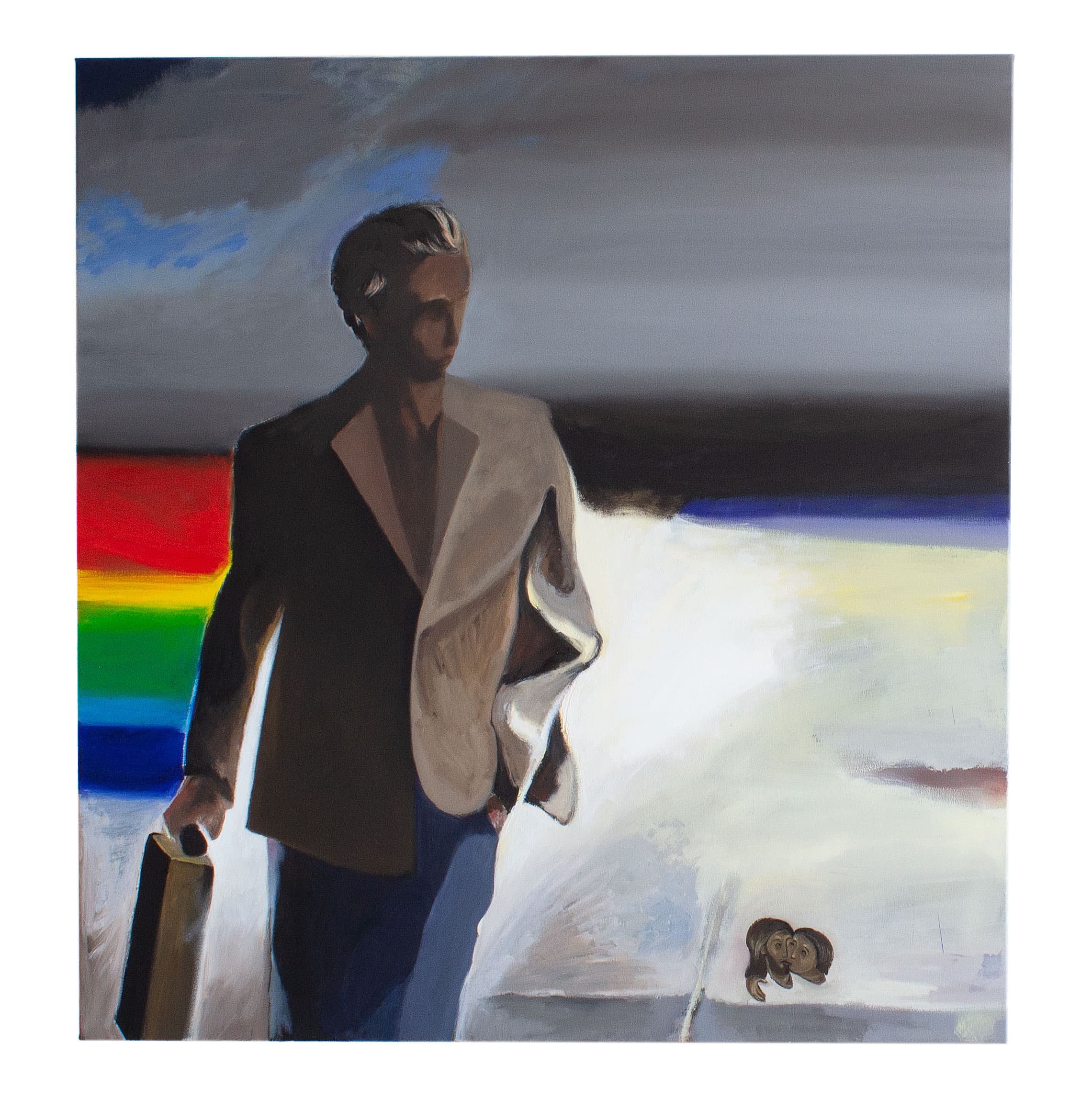 Arma  2025, oil on canvas, 150 x 140 cm by Matei Dumitriu