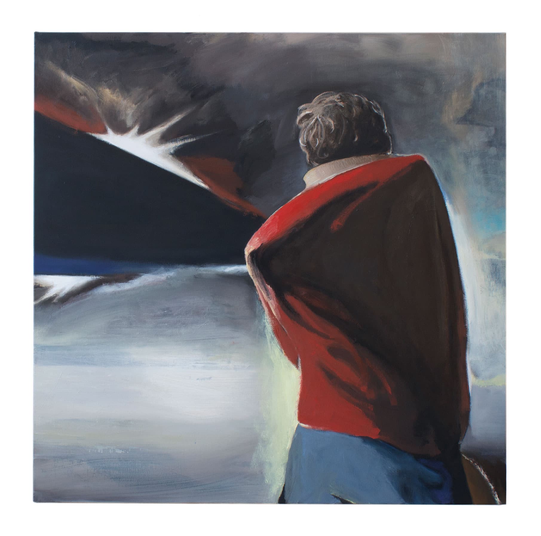 Donor 2025, oil on canvas, 110 x 110 by Matei Dumitriu