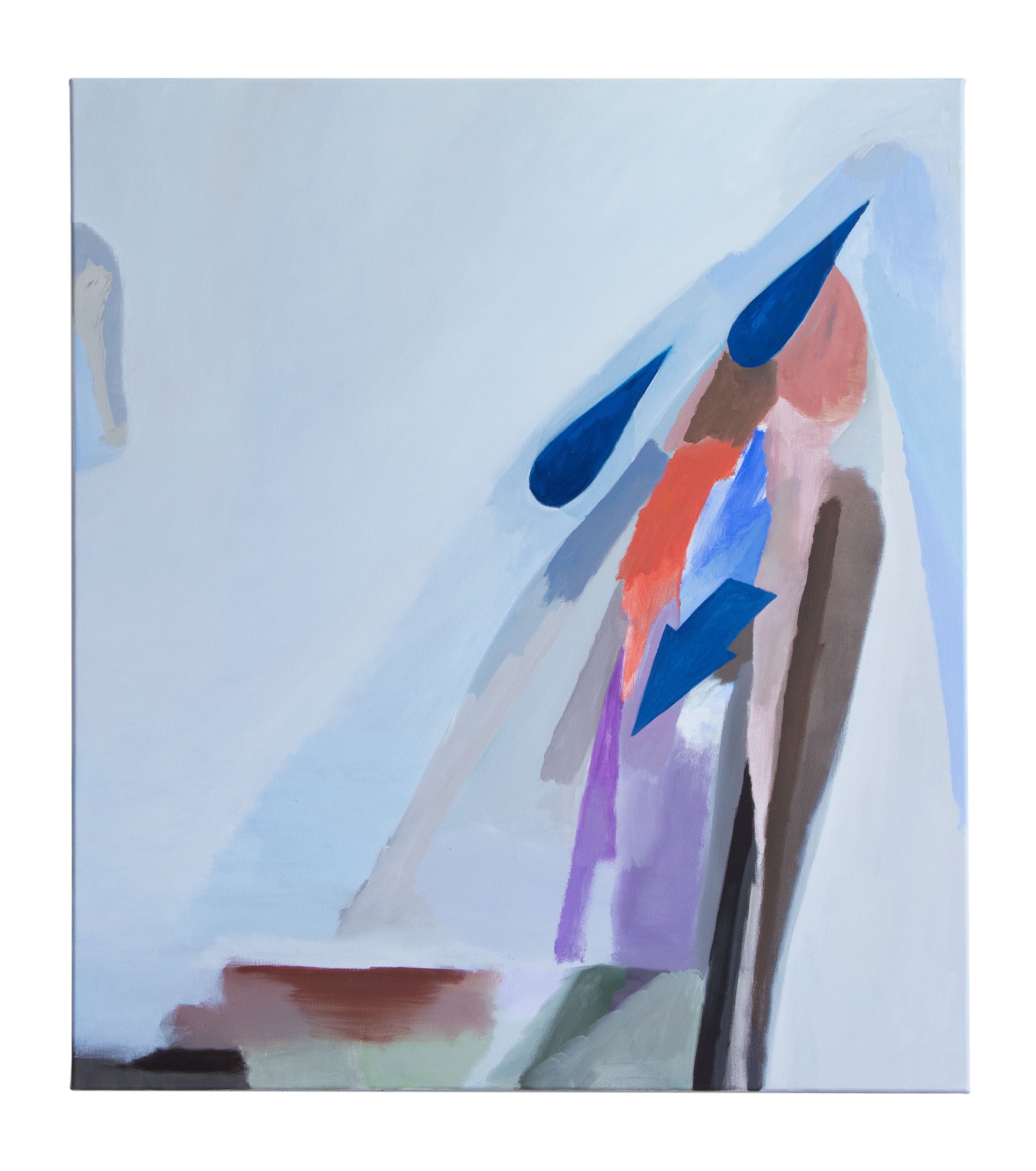 Rain (middle) 2026, oil on canvas, 125 x 110 cm by Matei Dumitriu