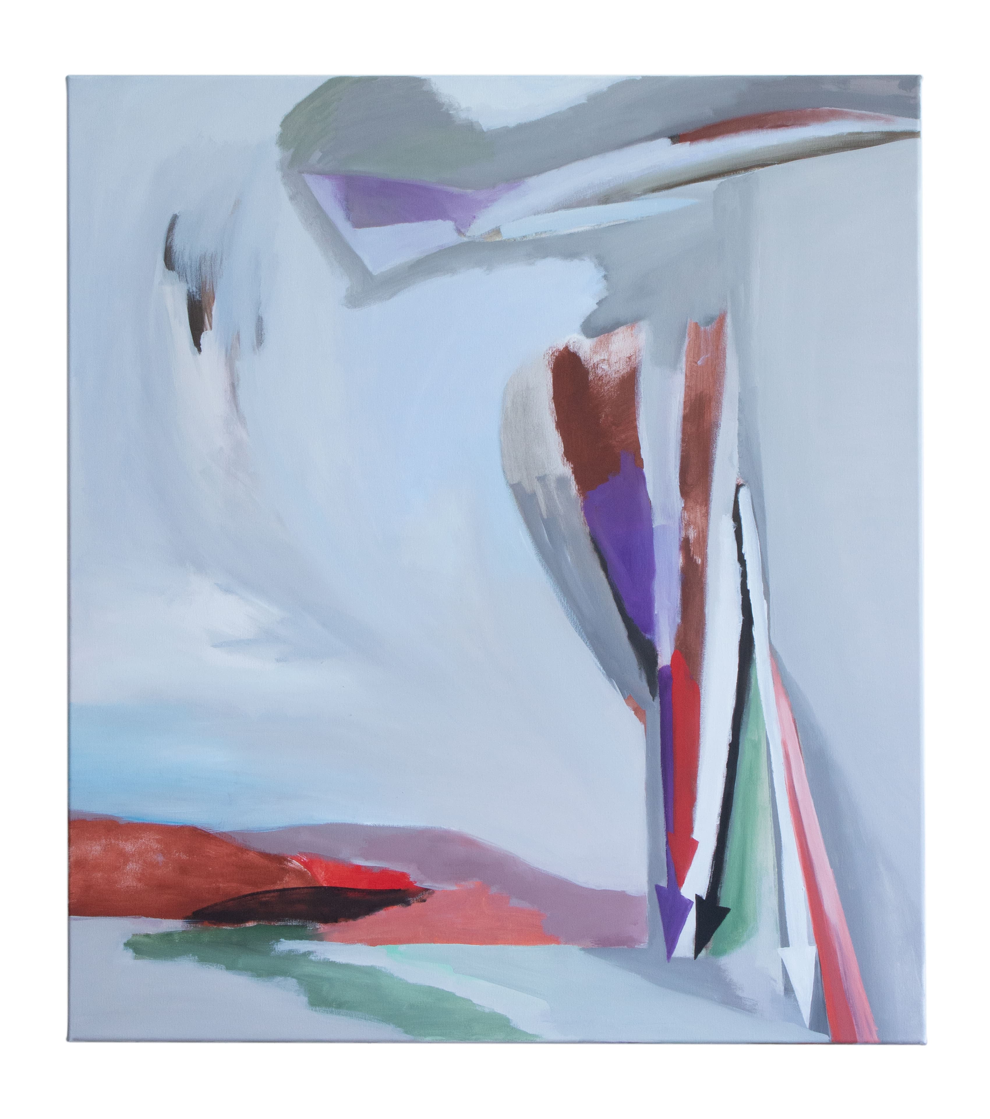 Hornet (left) 2026, oil on canvas, 125 x 110 cm by Matei Dumitriu