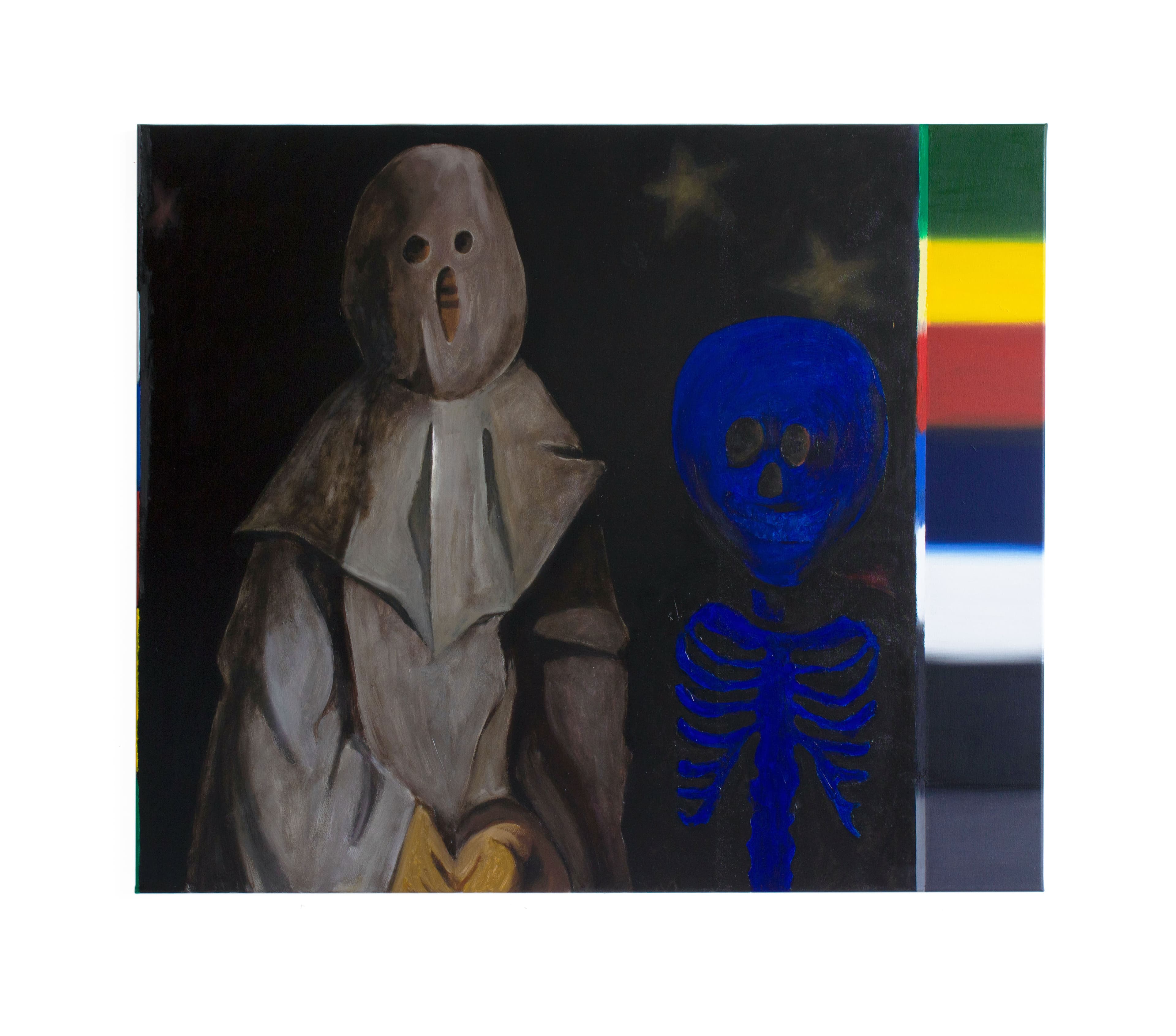 Painting for commercials (Angels Modernism) 2025, oil on canvas, 130 x 110 cm by Matei Dumitriu