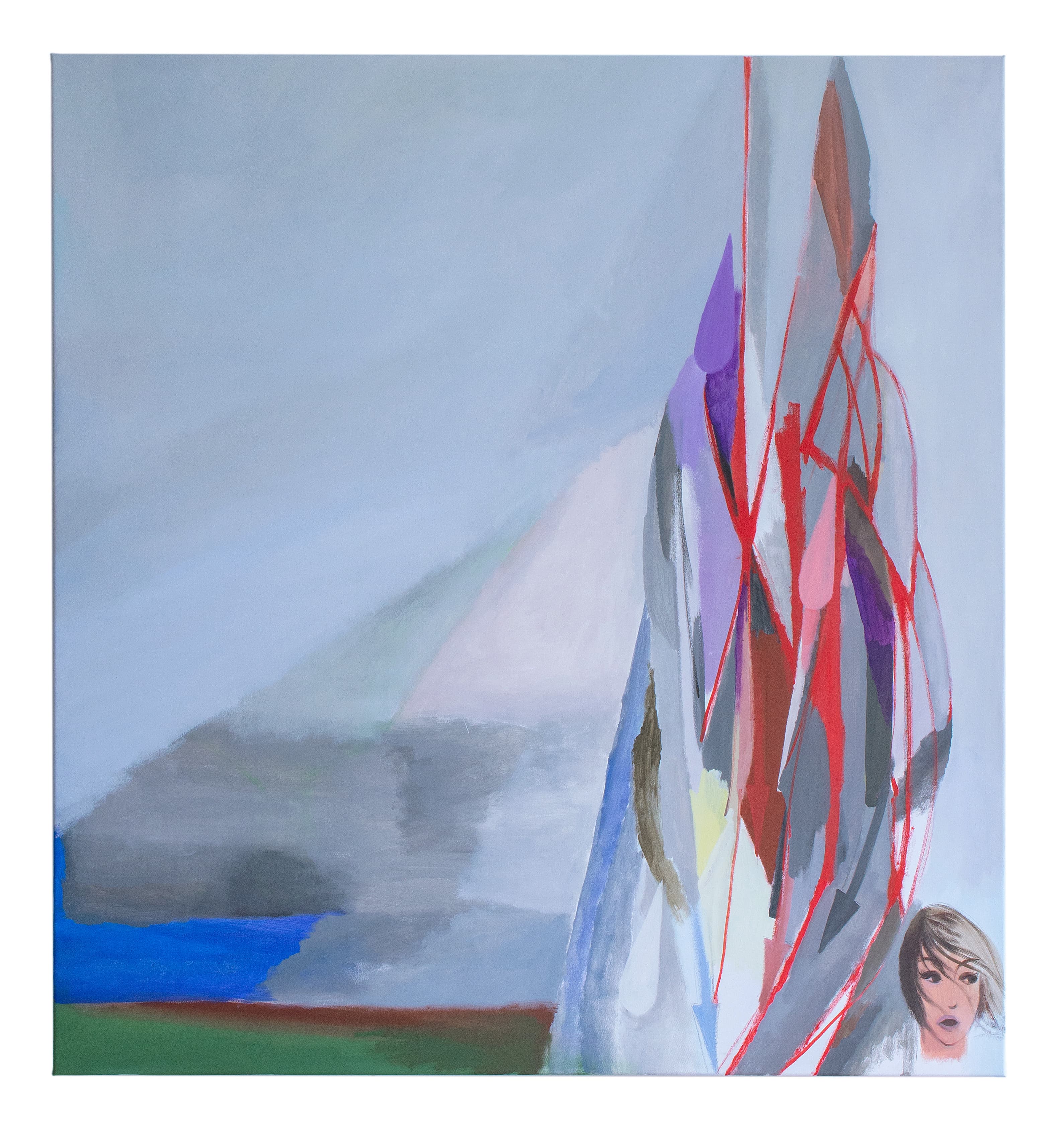 Industry of déjà-vu 2026, oil on canvas, 150 x 140 cm by Matei Dumitriu